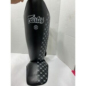1/2 FairTex  SP5 Competition Shin Guards Black XL Muay Thai MMA Kickboxing Thai